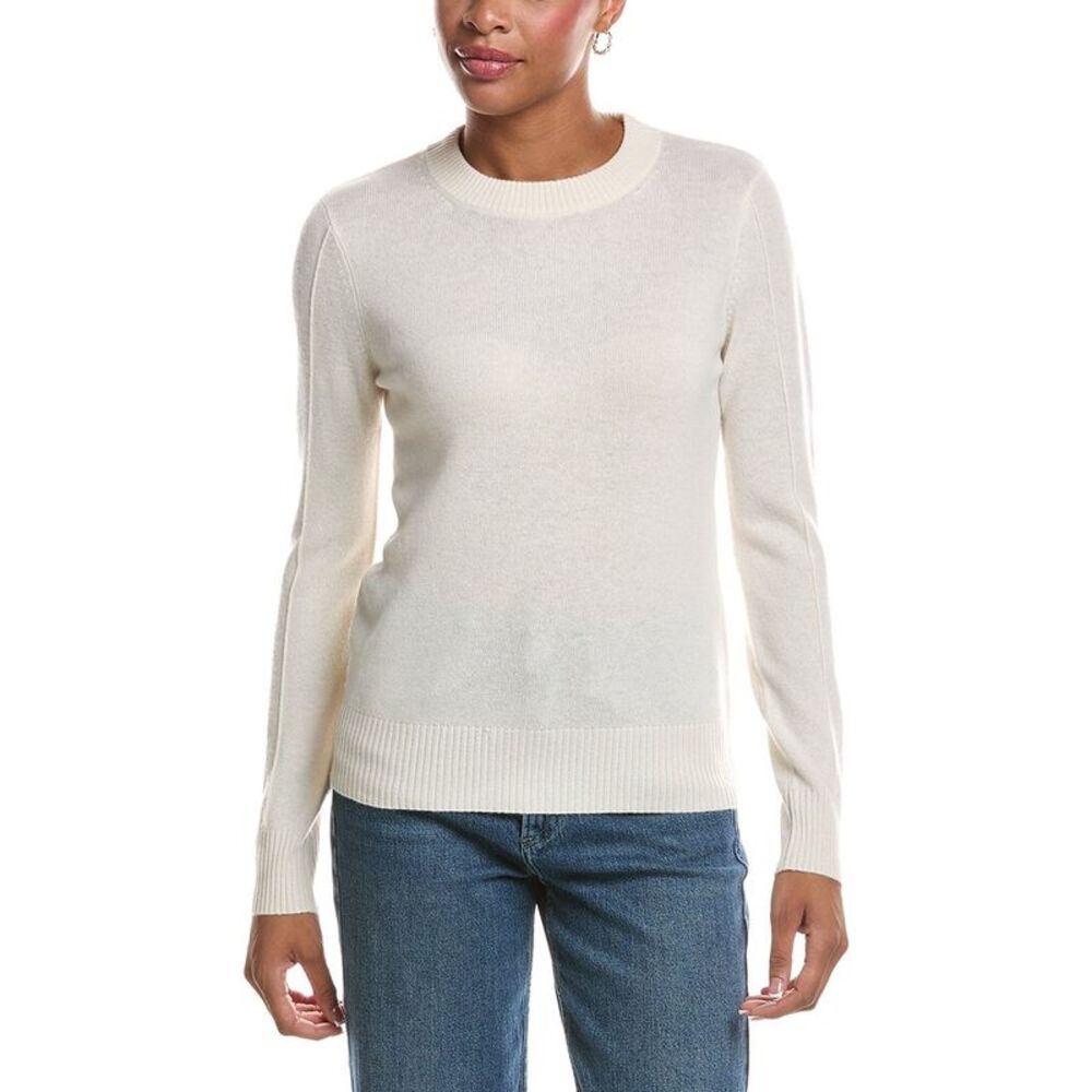 Incashmere Womens  Wool & Cashmere-Blend Sweater, White